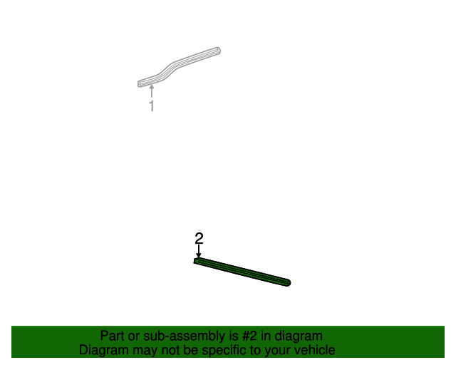 19992000 Ford OEM Body Side Molding 2C3Z2520878CAPTM Ford Parts Center