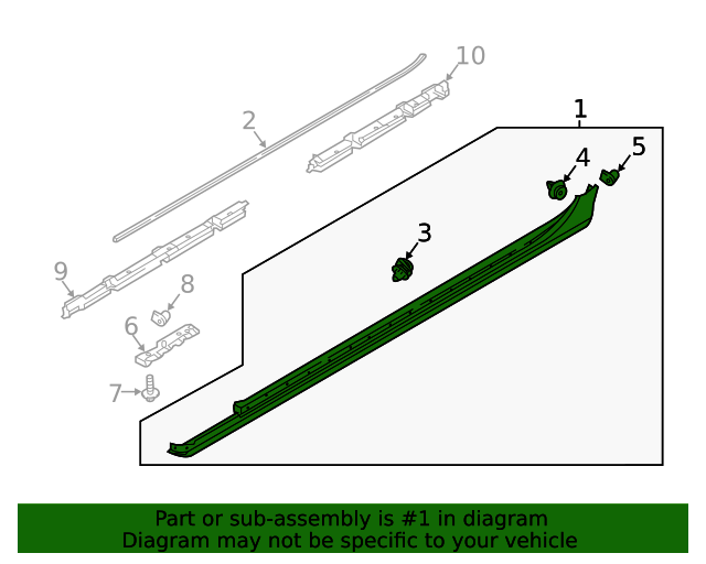 20202022 Volvo V60 Cross Country Rocker Molding 31463767