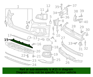 2019 Audi RS5 Sportback Lower Grille 8W6-807-683-B-9B9 | Audi USA Parts
