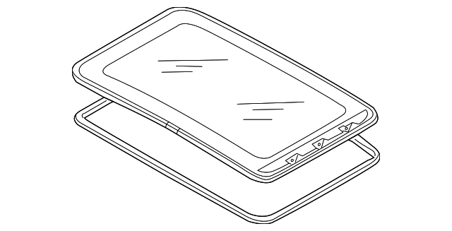 Sunroof Glass - Volkswagen (7L0-877-055-B)