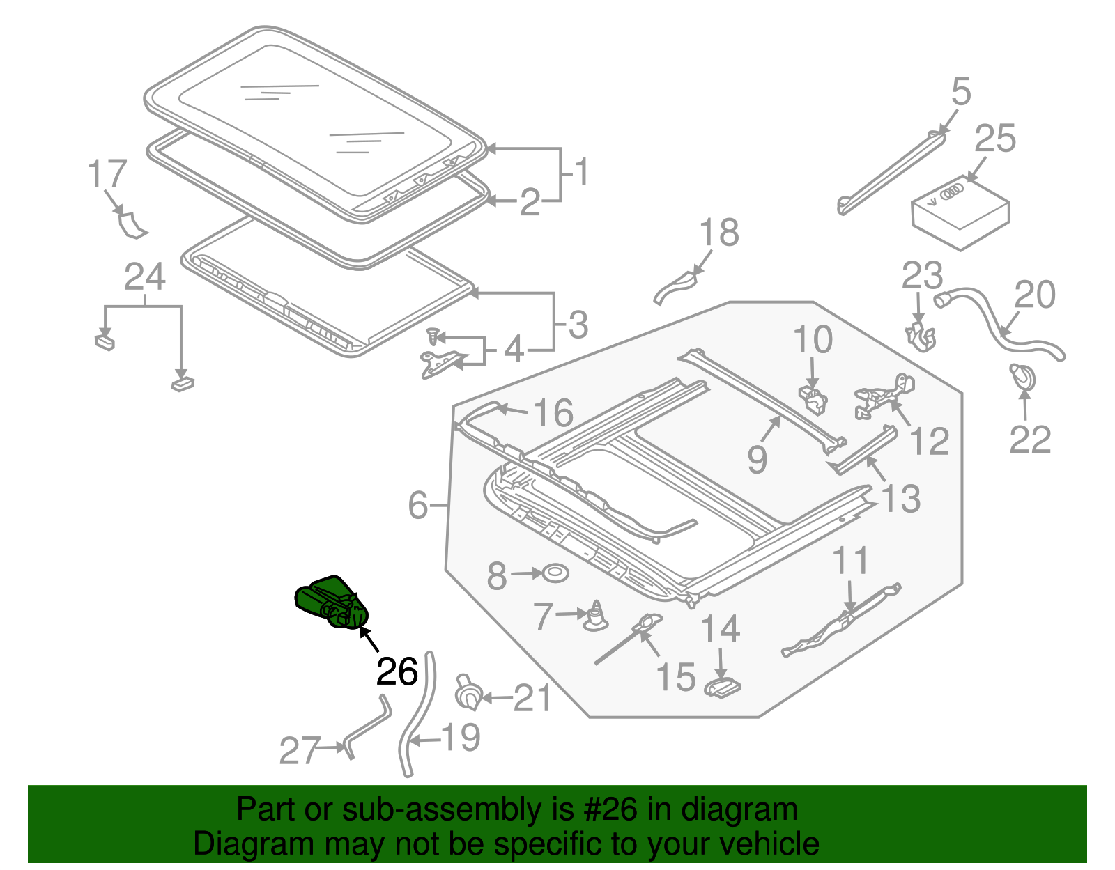 Window Motor - Volkswagen (7L6-959-591)