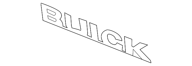 Deck Lid Buick Name Plate - Buick (90766826)