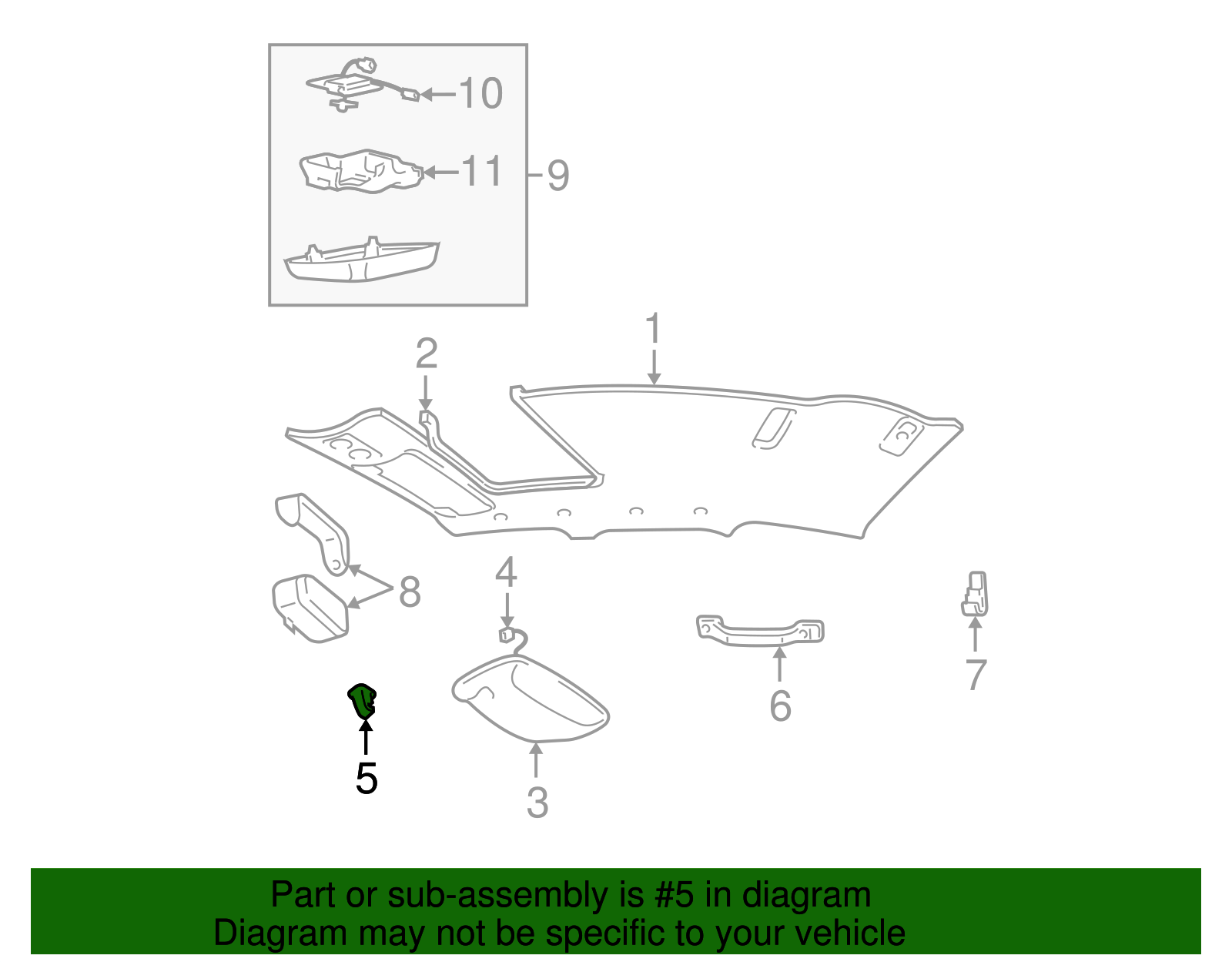 Holder Clip - Ford (YW1Z-5404132-AAA)