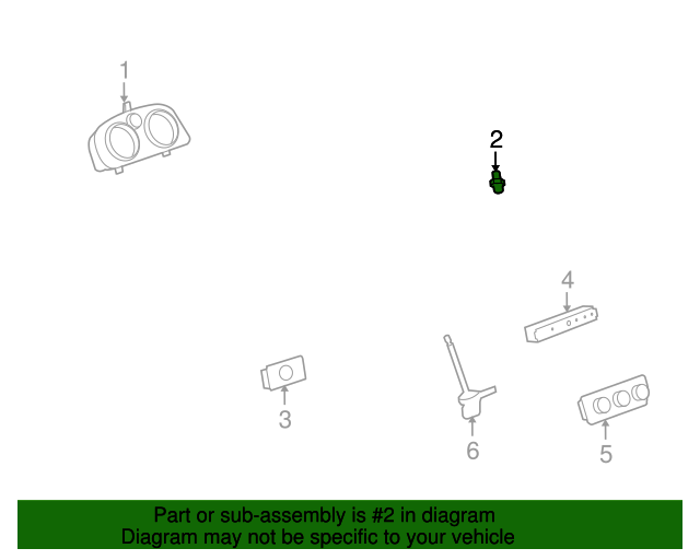 20002017 GM Automatic Headlamp Control Ambient Light Sensor 13498958