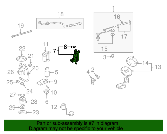 20002003 Lexus RX300 Fuel Pressure Regulator 2302070010 OEM Parts