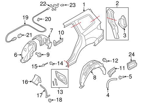 Fuel Door for 2013 Subaru Forester #0