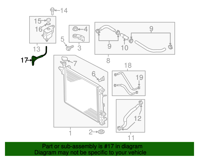 25443C5000 Overflow Hose 20162018 Kia Sorento Kia.Parts Store