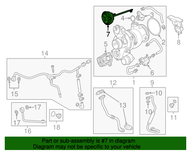 20162022 GM Turbocharger Wastegate Actuator 12679396 GM