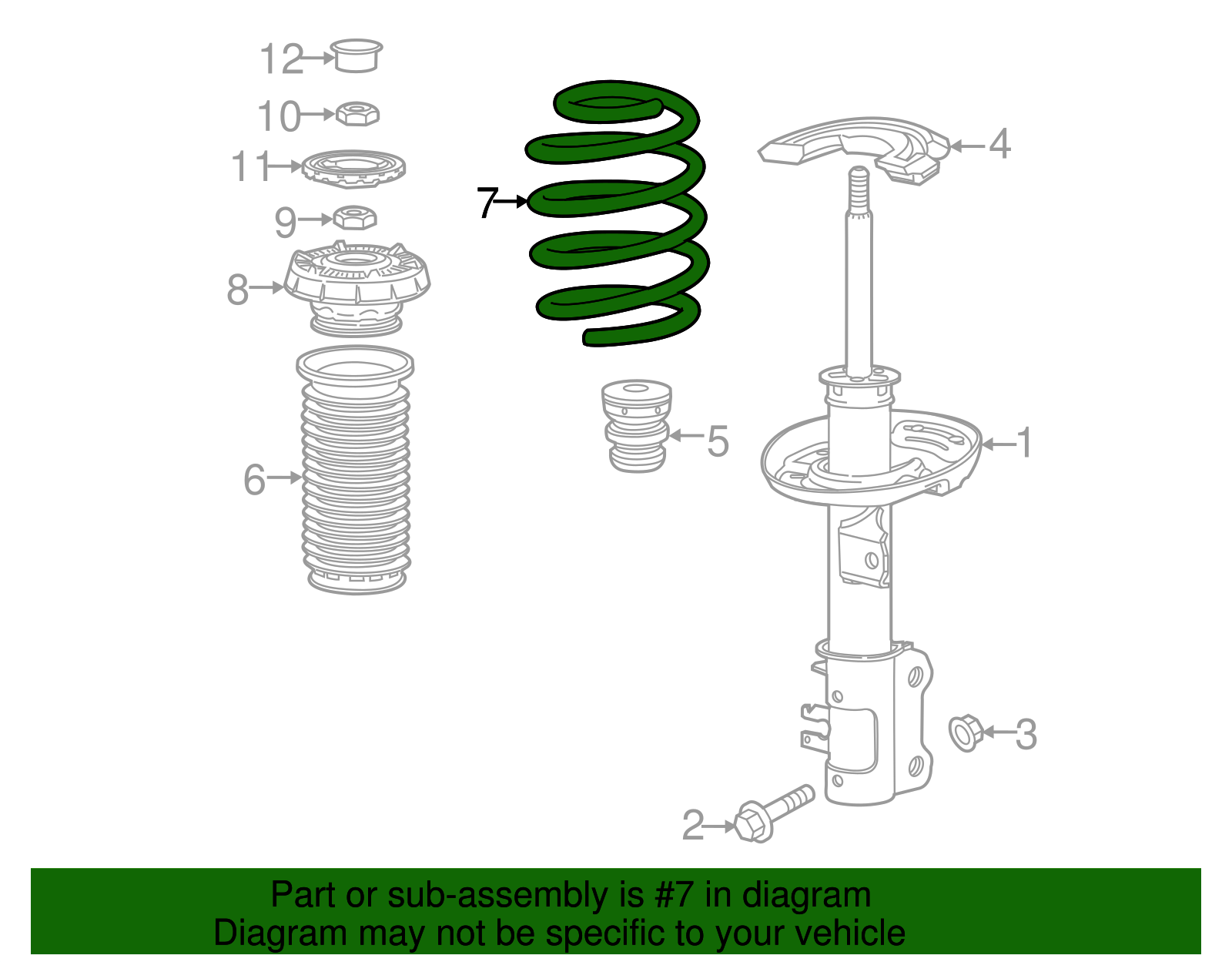 Front Coil Spring - GM (95218484)