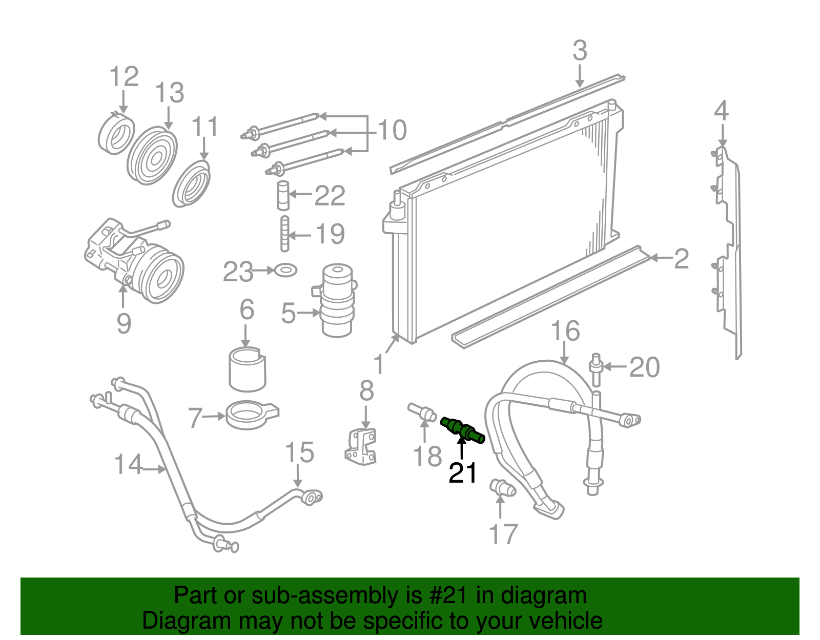 Motorcraft™ A/C Service Valve Core - Ford (YF-3290)