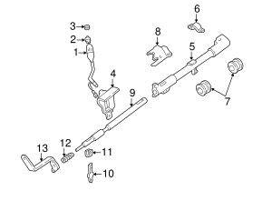 thumbnail image 2 of 1995-99 Ford Explorer Ranger Automatic Transmission Shift Lever OEM F57Z-7210-C - New 1-Year Warranty 2 of 12