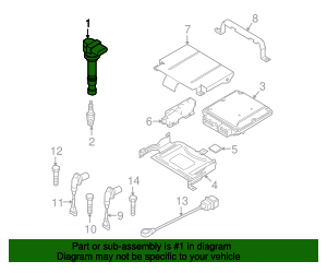 2005-2018 Volkswagen Ignition Coil 07K-905-715-G | OEM Parts Online