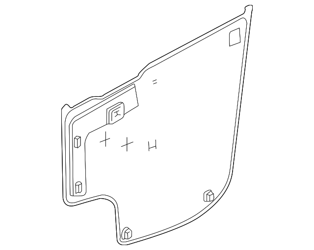 Deflector, Front S/D Wat - GM (10390874)
