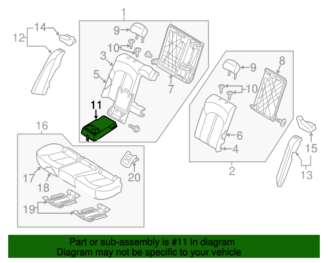 89901D5020H2T Armrest 20162018 Kia Optima Kia Auto Parts