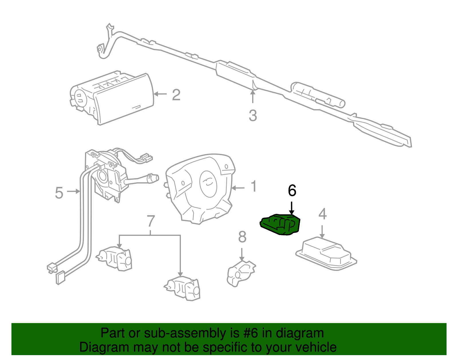 Airbag Vehicle Rollover Sensor - GM (94729712)