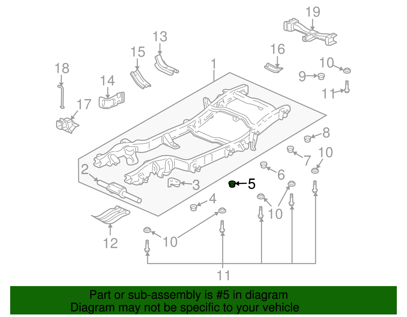 Body Mount Cushion - GM (25806621)