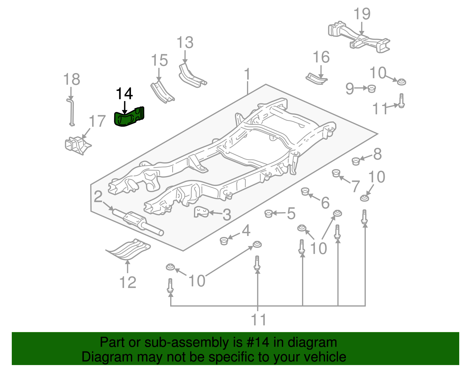 Shield Assembly-Frm Front Ht - GM (15028076)