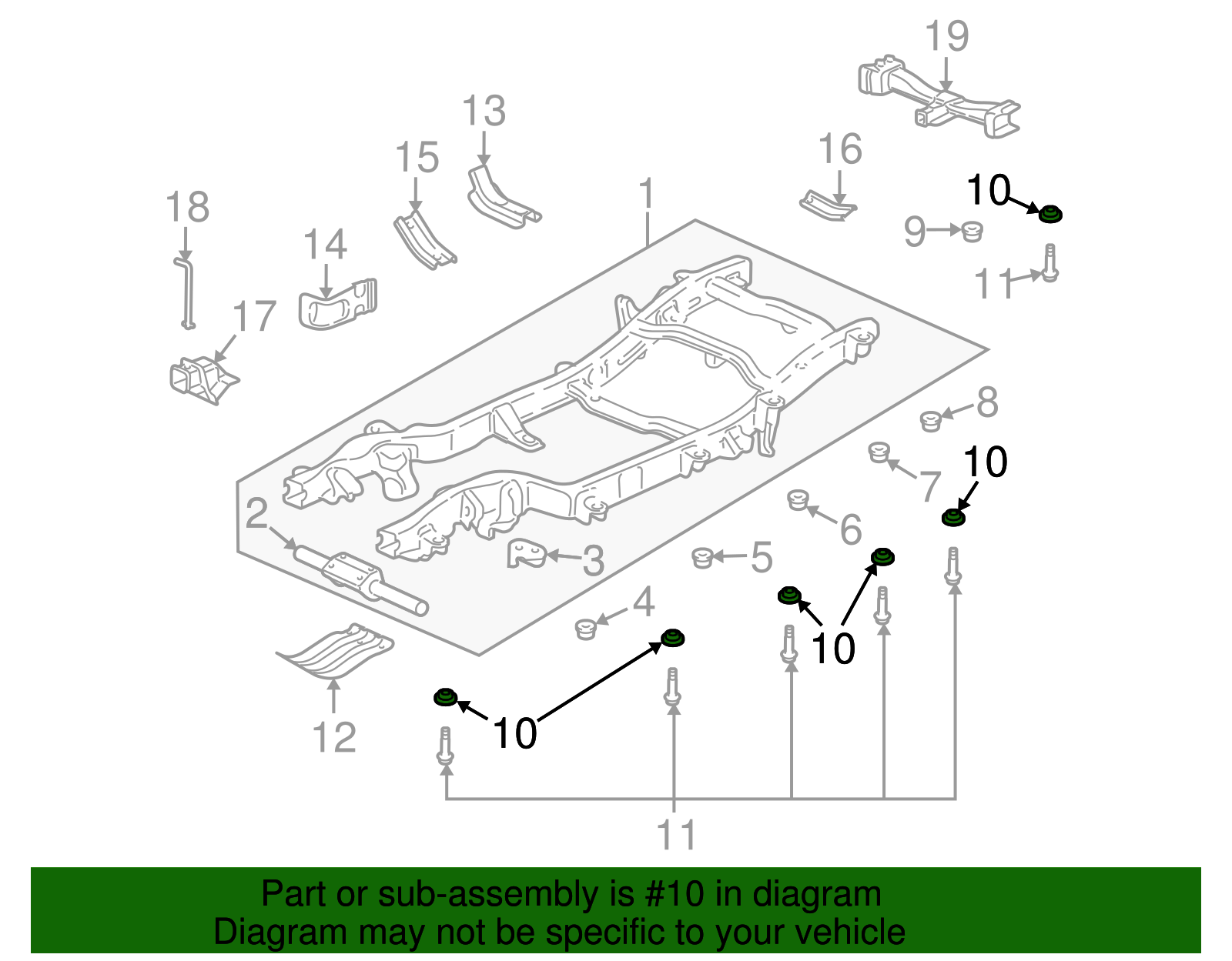 Lower Body Mount Cushion - GM (15201791)
