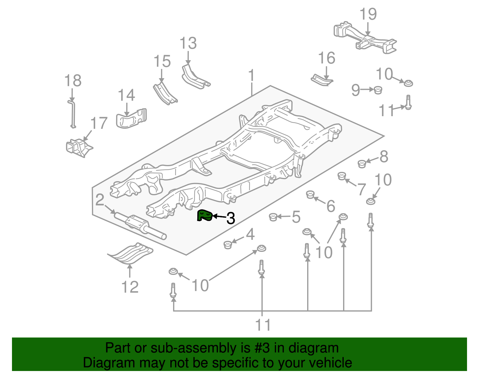 Bracket, Rad C/Mbr Left-hand - GM (15058335)