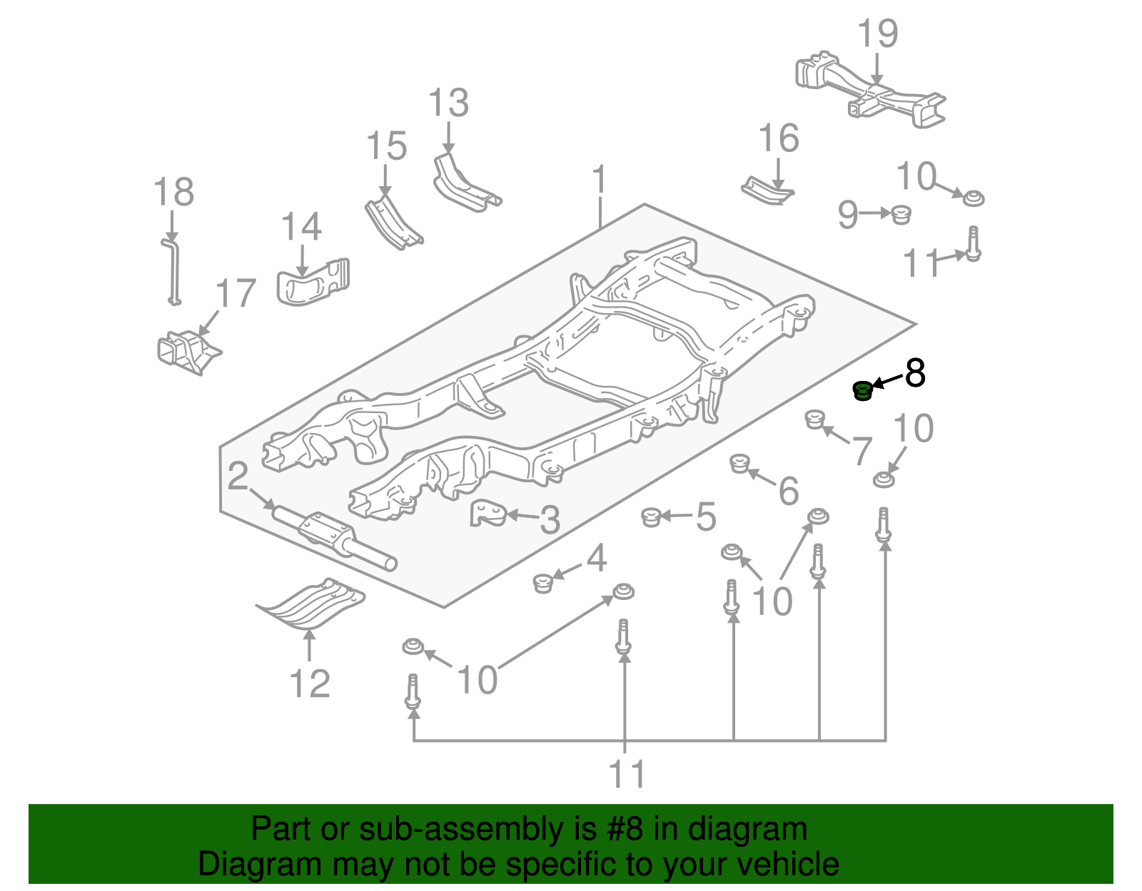 Red Upper Body Mount Cushion - GM (10358347)