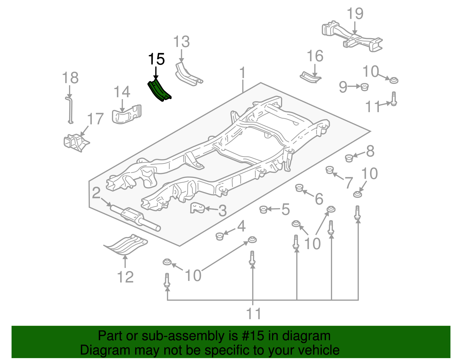 Shield Assembly-Trans Supt C/Mbr Ht - GM (15061711)