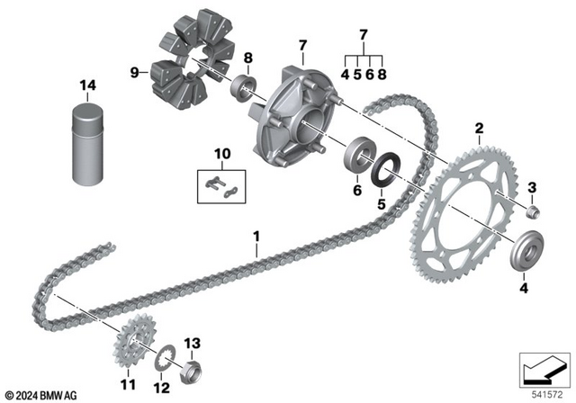 33819444387 - Drive Chain - 119 (M) 2018-2024 BMW-Motorrad | BMW