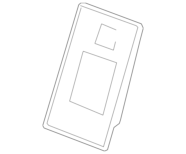 Panel Assembly-R/Seat Black Cushion (Panel Rsb Flap*Onyx - GM (92197808)