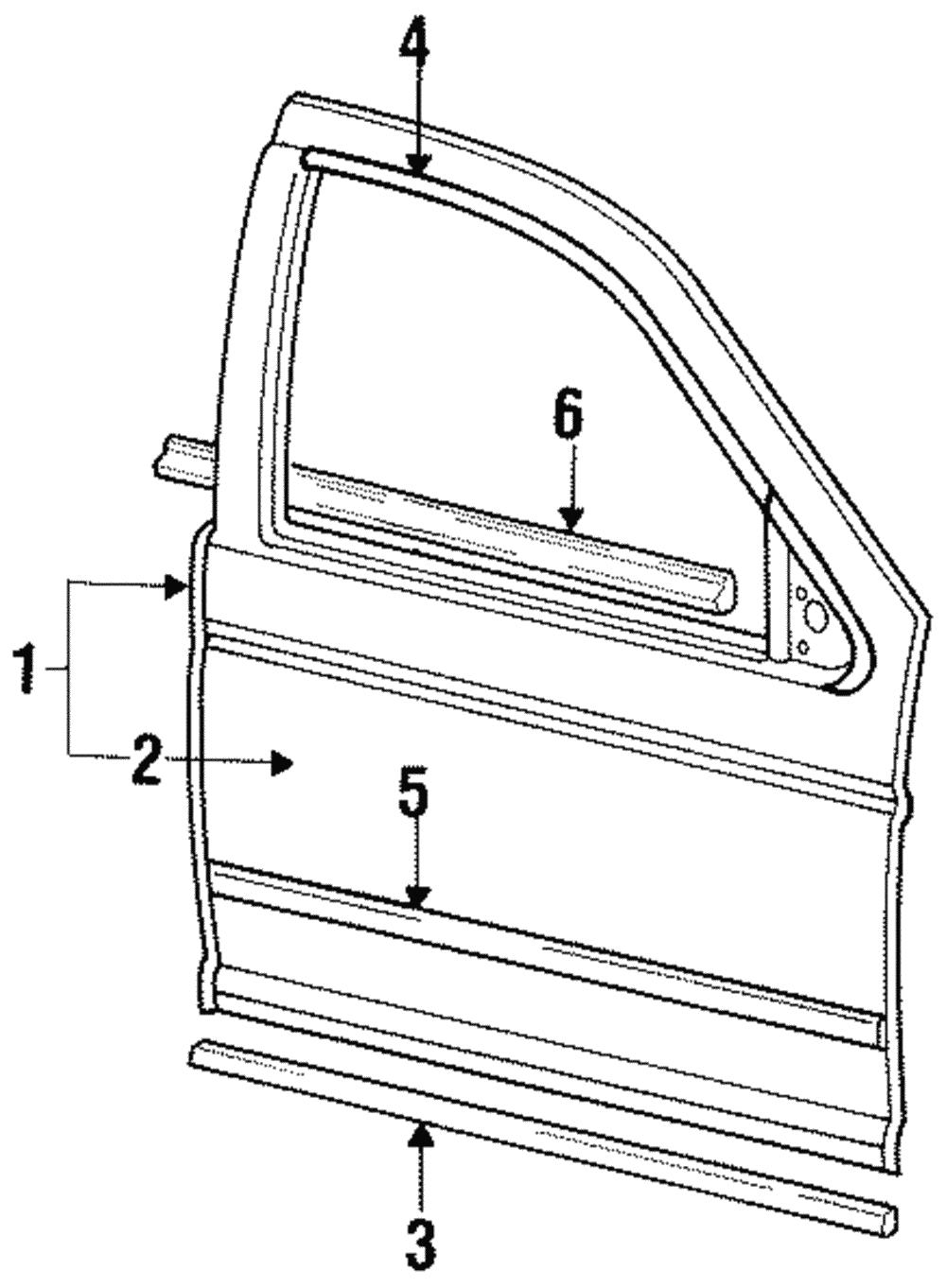 Lower Weather-Strip - Ford (E9DZ-5420759-A)