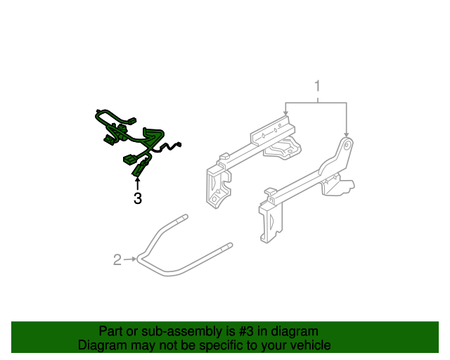 20092012 Ford OEM Power Seat Wiring Harness 9L8Z14A699BA OEM Ford