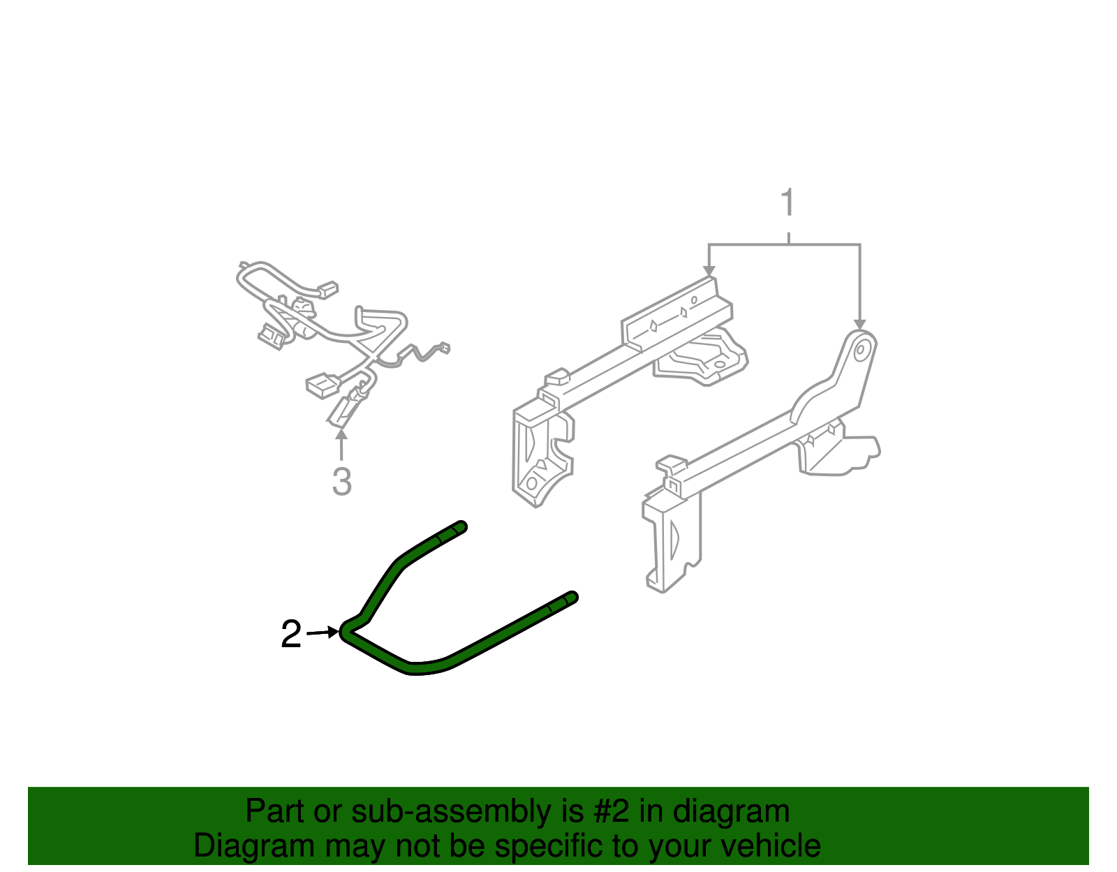 Seat Track Adjust Handle - Ford (YL8Z-7861753-BC)