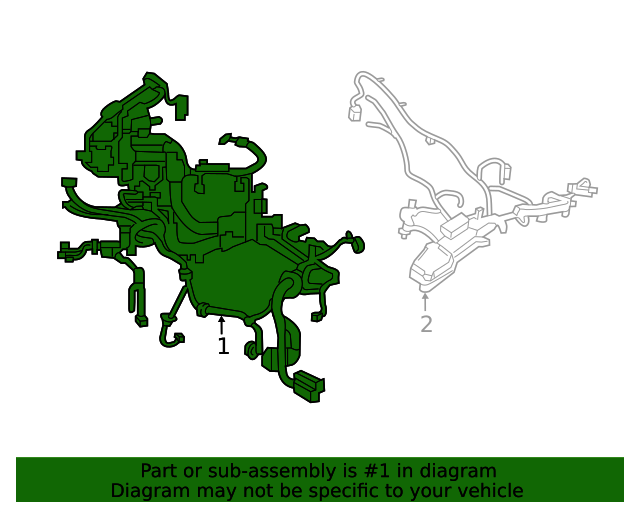 20192020 Nissan Altima Engine Harness 240116CA5A Nissan Parts Plus