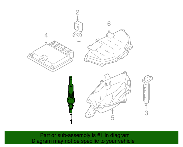 20142016 Audi Glow Plug 03L905061L Audi USA Parts