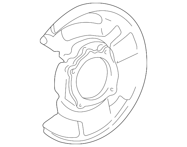 19962002 Toyota 4Runner Brake Dust Shield (Right, Front) 4770335101