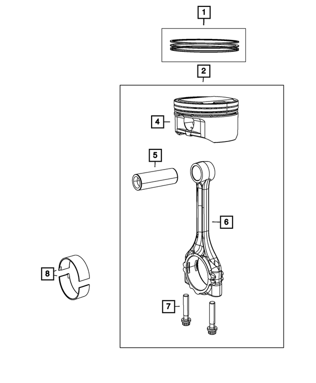 2017-2024 Chrysler Piston Pin And Rod 68248894AC | My Mopar Parts