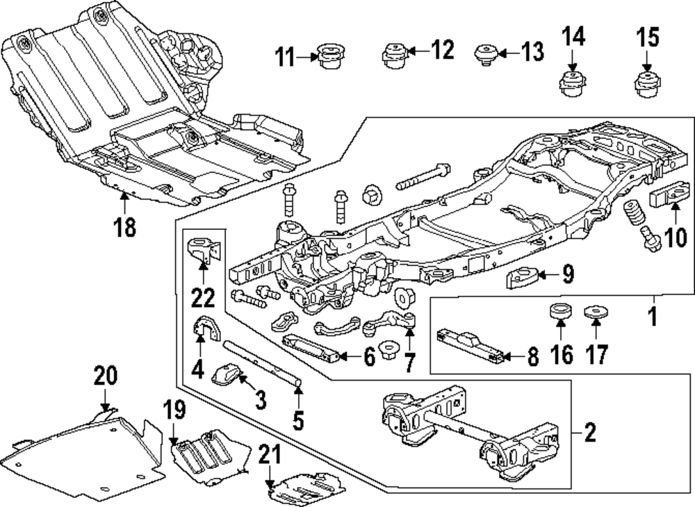 Chassis Frame - Cadillac (84135725)