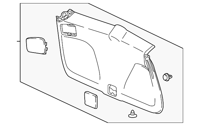 2017-2020 Honda CR-V Lining Assembly, Tailgate (Lower)*NH900L* (Deep