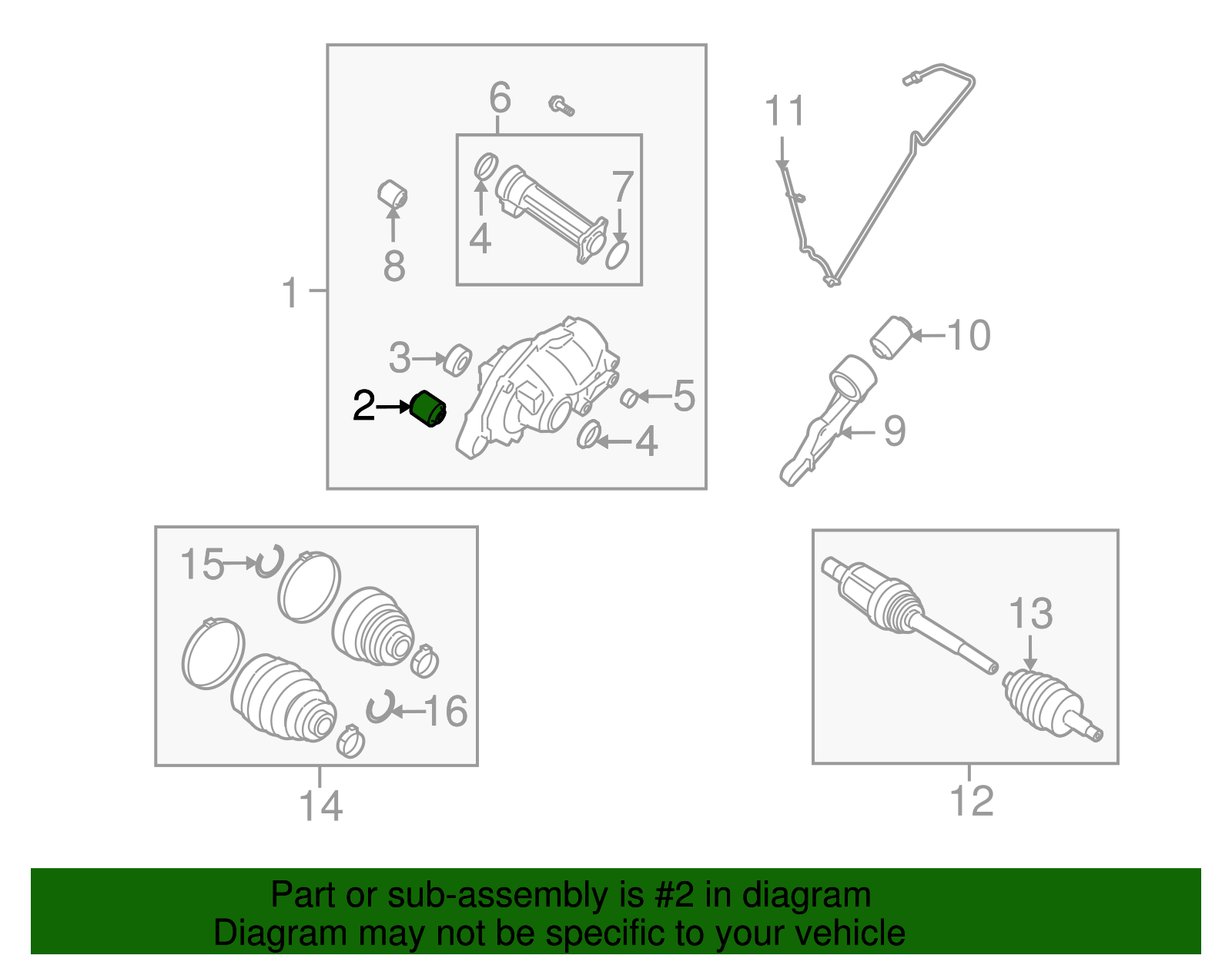 20052016 Land Rover Bushing KQB500151 Land Rover OEM Parts Online