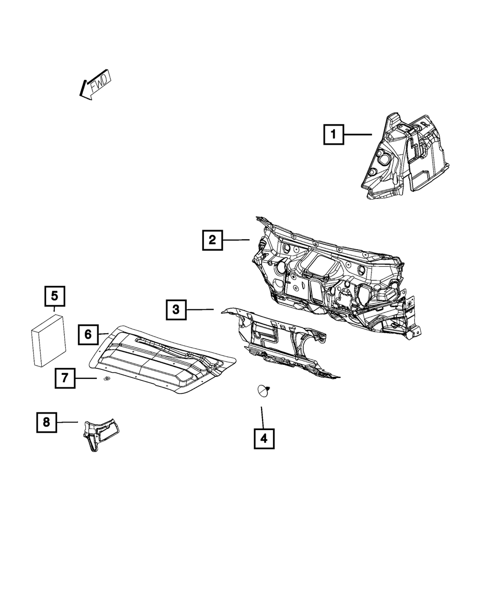 2019-2023 Jeep Cherokee Dash Panel Silencer 68307012AD | My