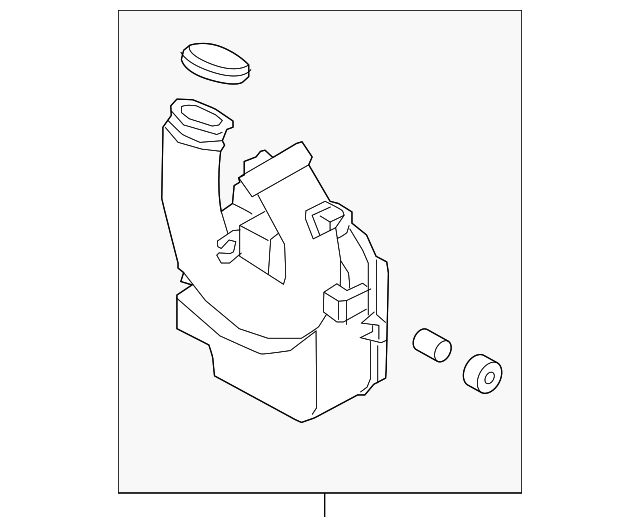 OEM Hyundai Air Intake Resonator - Fits 2012-2017 Accent 1.6L (28190-1R000) Genuine Part