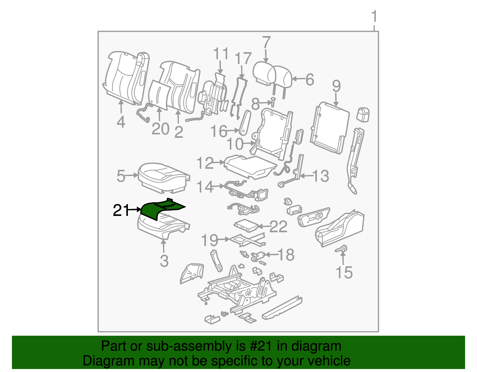 Driver Seat Cushion Heater - GM (88940288)