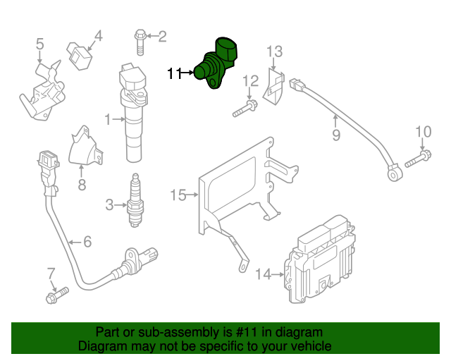 393502G000 Engine Camshaft Position Sensor 20162022 Kia Kia.Parts