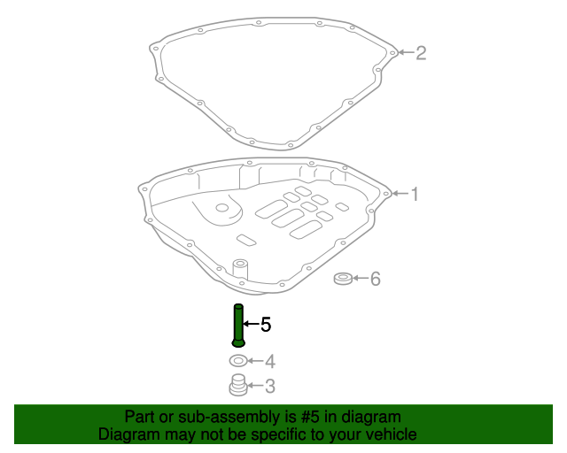 20132019 Nissan Drain Plug Tube 313293JX0D