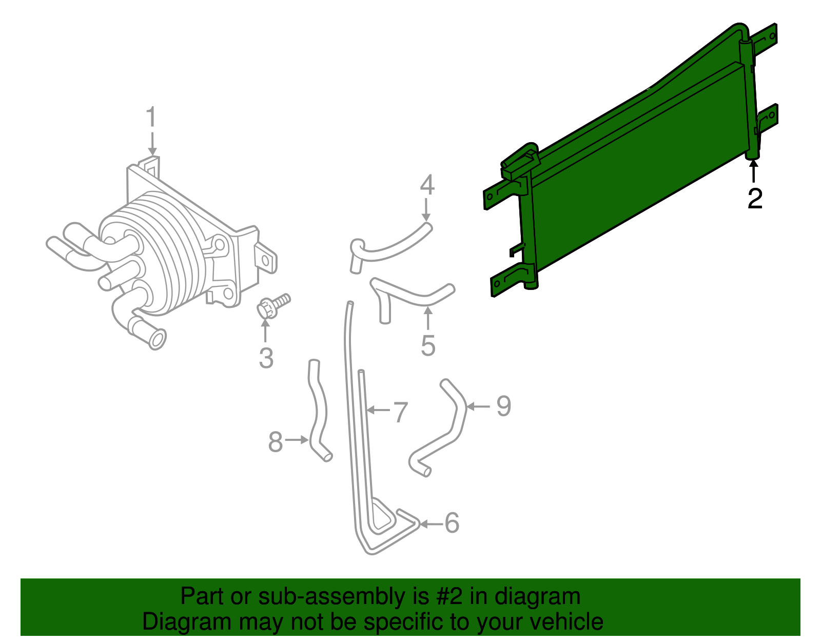 2021-2024 Nissan Armada Trans Cooler 21606-6JL1B | Sullivan Brothers Nissan