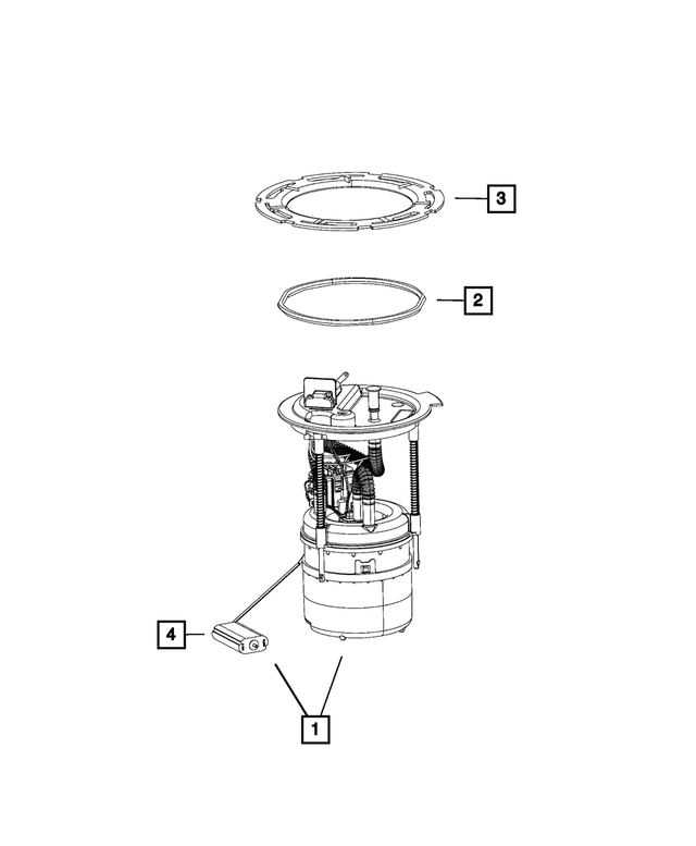 2018 Jeep Compass Fuel Level Unit Kit 68368230AA My Mopar Parts