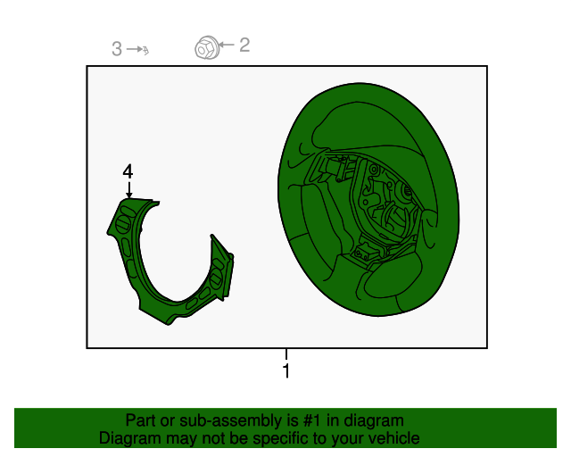 20152016 Nissan GTR Wheel Assembly Steering W O Pad 4843089S0B