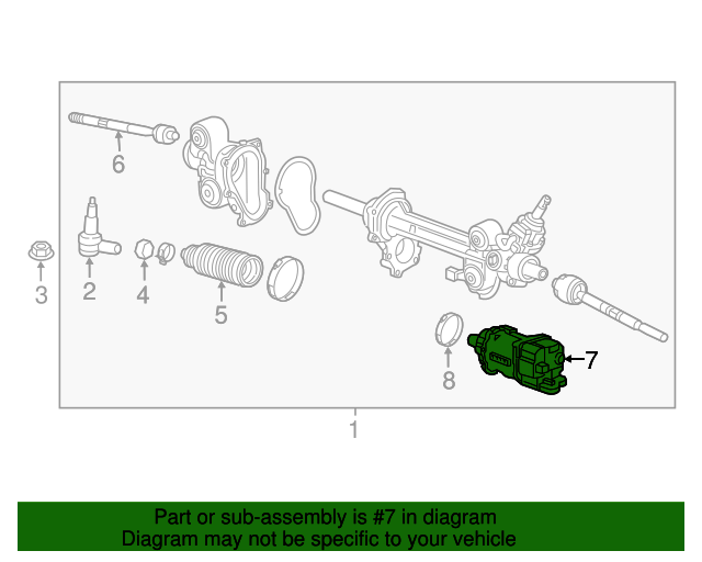 20182022 Chevrolet Colorado Power Steering Assist Motor 84494269 GM