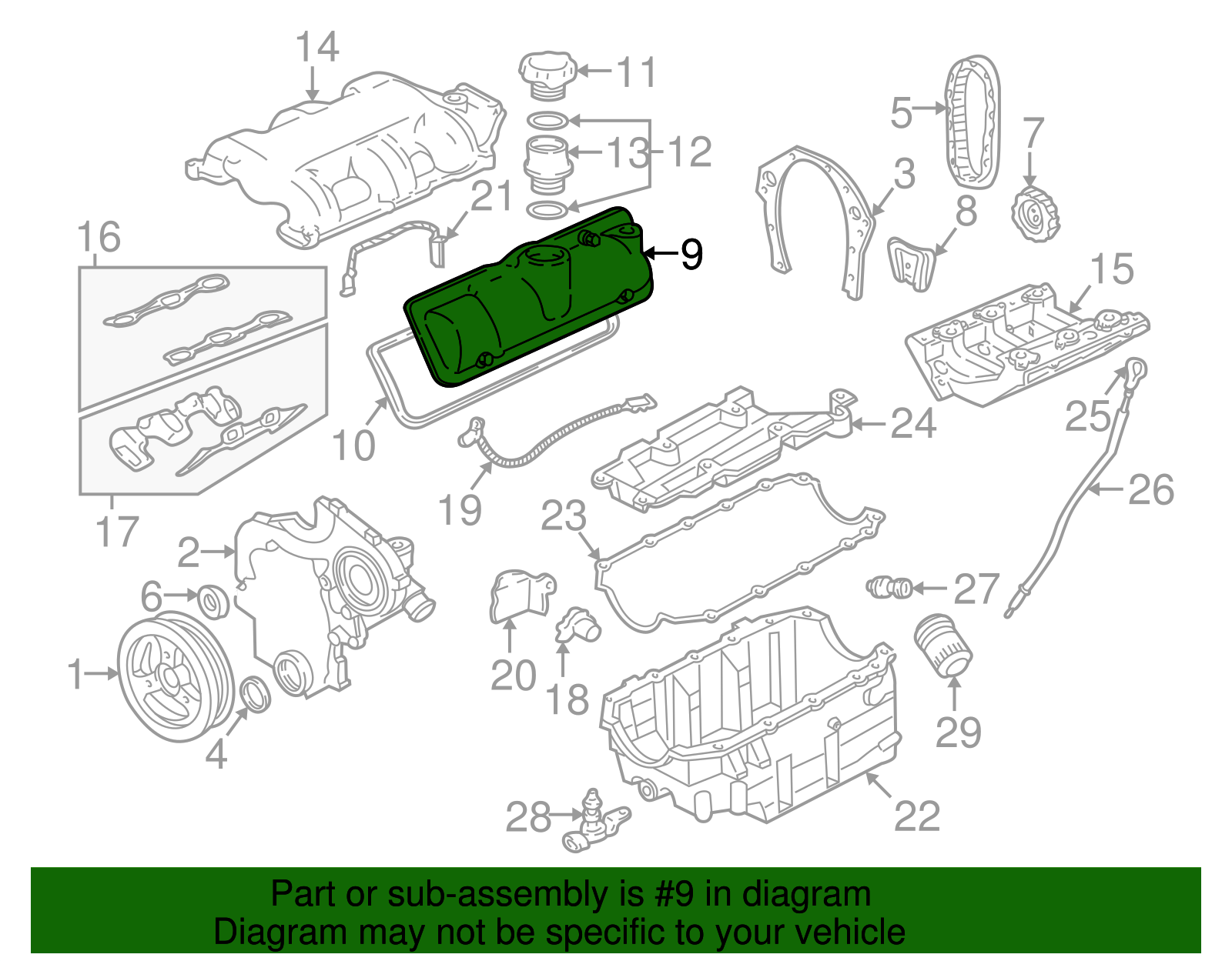 Valve Cover - GM (89017436)