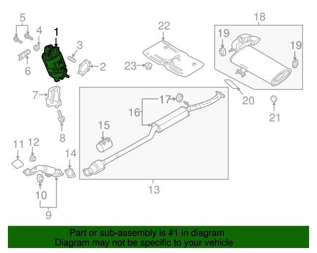 20162018 Hyundai Tucson Catalytic Converter 285302BAC0 XportAuto