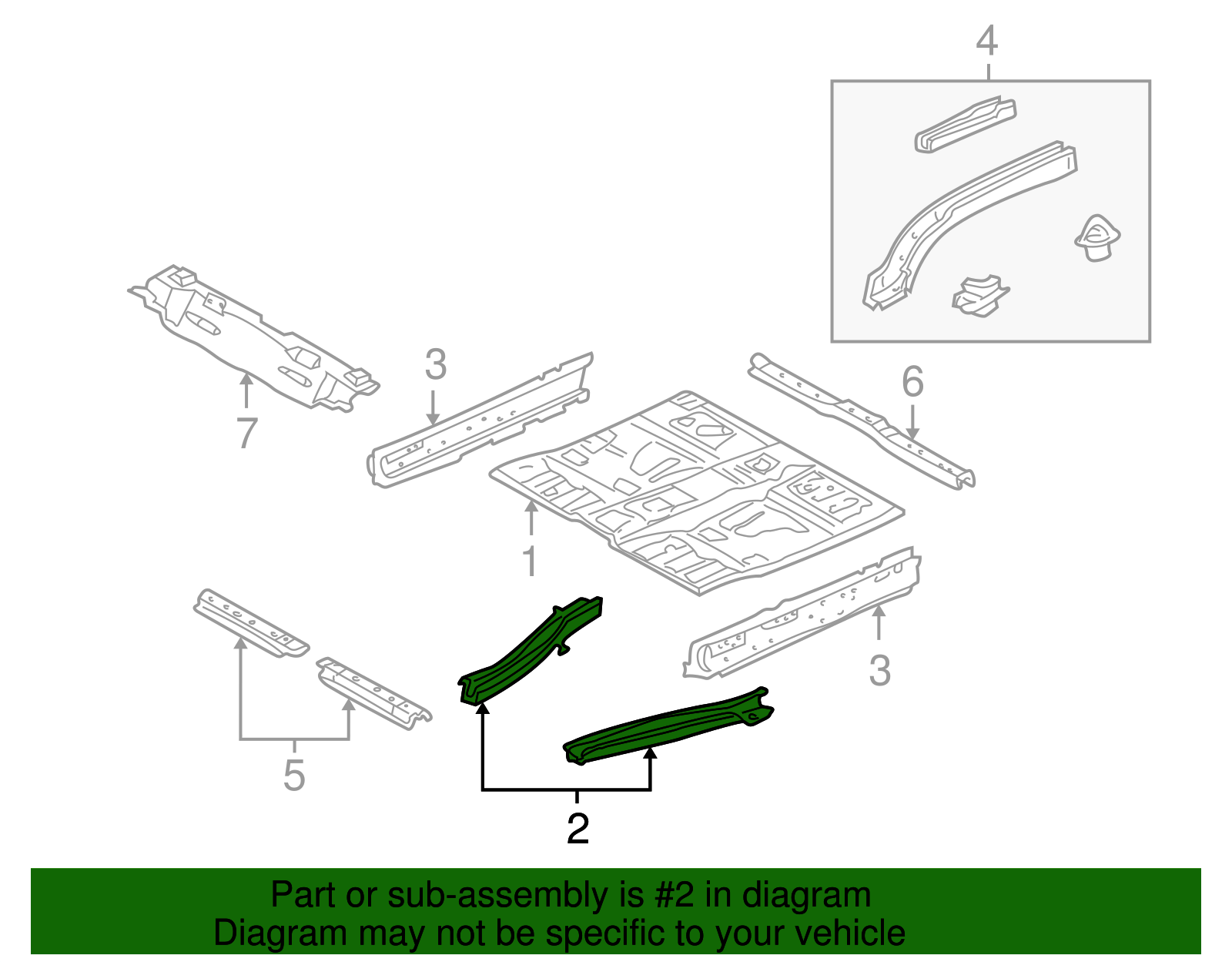 Inner Side Panel - Ford (YL8Z-7810120-AA)