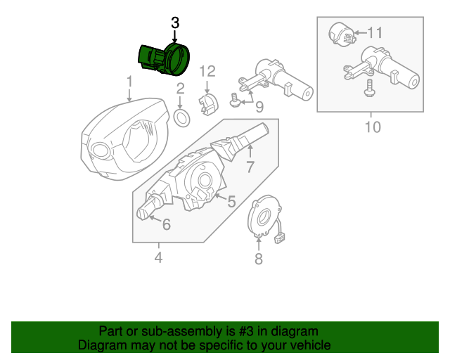 Ignition Lamp Nissan (484769BH0A)